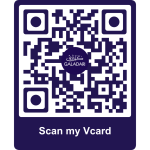 QR code linking to Chloé Heydarian’s business profile at Galadari Advocates & Legal Consultants